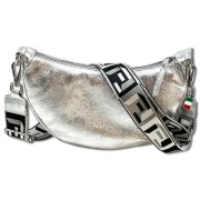 Florence Citytasche Echtleder Damen silber metallic OTF823J