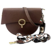 Florence Satteltasche Echtleder Damen dunkelbraun OTF824N