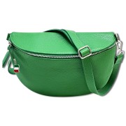 Florence Echtleder Bauchtasche groß Damen hellgrün Jugend OTF825L