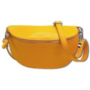 Florence Echtleder Bauchtasche groß Damen gelb Jugend OTF825Y