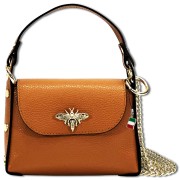 Florence Biene Damen Handtasche Echtleder tan hellbraun OTF831C5