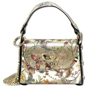 Florence Biene Damen Echtledertasche farbig gold metallic OTF832ZF