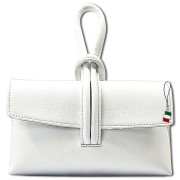 Florence Clutch Echtleder Tasche weiß OTF834W