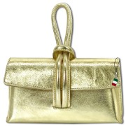 Florence Clutch Echtleder Tasche gold metallic OTF834Z