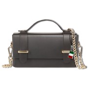 Florence Damen Handtasche klein Echtleder schwarz OTF841S1