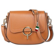 Florence Damen Umhängetasche Satteltasche Leder hellbraun OTF843N3