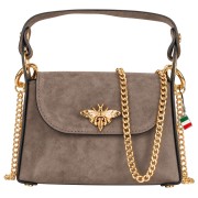 Florence Biene Damen Handtasche Wildleder grau OTF844K3