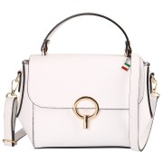 Florence Damen Handtasche Leder Tasche weiß OTF845W1