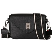 Florence Damen Umhängetasche Leder Tasche schwarz OTF851S1