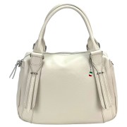Florence Damen Umhängetasche Echtleder Tasche beige OTF855I2
