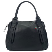 Florence Damen Umhängetasche Echtleder Tasche schwarz OTF855S1