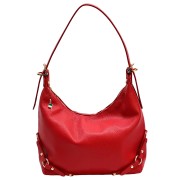 Florence Damen Schultertasche Echtleder Tasche rot OTF858R4
