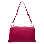 Florence Damen Umhängetasche Leder Tasche fuchsia OTF861P3