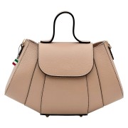 Florence Damen Schultertasche Echtleder Tasche altrosa OTF863A3