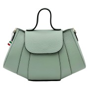 Florence Damen Schultertasche Echtleder Tasche hellgrün OTF863L2