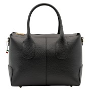 Florence Damen Handtasche Echtleder schwarz OTF864S1