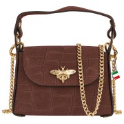 Florence Biene Damen Handtasche Wildleder braun OTF887N4