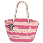 Robin Ruth Strandtasche Baumwolle Polyester rosa beige OTG2200A