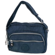 Bag Street leichte Nylon blau Handtasche OTJ227B