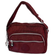 Bag Street leichte Nylon rot Handtasche OTJ227R