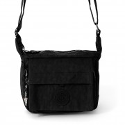Handtasche Abendtasche Nylon schwarz Damen crossover Tasche Bag Street OTJ232S