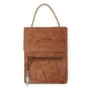 Brustbeutel Organizer Brusttasche Leder braun Bag Street OTJ503C