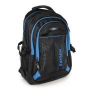 Bag Street Rucksack Synthetik schwarz, blau Laptopfach Laptoprucksack OTJ605B