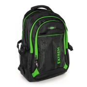 Bag Street Rucksack Synthetik schwarz, grün Laptopfach Laptoprucksack OTJ605G