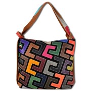 Florence ital. Damen Shopper Echtleder Patchwork OTM101U