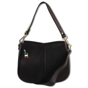 Florence Damen Satteltasche Echtleder schwarz OTM104S