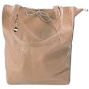 Florence ital. Shopper Echtleder Damen Business altrosa OTM107A