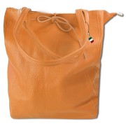 Florence ital. Shopper Echtleder Damen Business tan OTM107C