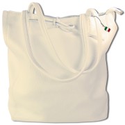 Florence ital. Shopper Echtleder Damen Business beige OTM107I