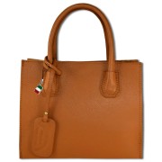 Florence Damen Handtasche, Schultertasche Leder Tasche camel, tan OTM110C
