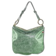 Florence Damen Umhängetasche Leder Tasche hellgrün, mint OTM111G