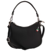 Florence Damen Satteltasche Ösen Echtleder schwarz OTM809S