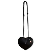 Florence Damen Umhängetasche Leder Tasche schwarz OTM813S