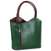 Toscanto Damen Rucksack Leder Tasche grün braun OTT106SG