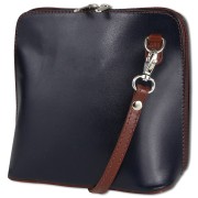 Toscanto Damen Leder Tasche blau braun OTT109UB