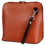 Toscanto Damen Leder Tasche cognac braun OTT109UO