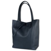 Toscanto Damen Shopper Leder Tasche blau OTT112SM