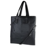 Toscanto Damen Umhängetasche Schultertasche Leder Tasche schwarz OTT116US