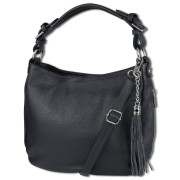 Toscanto Damen Shopper Leder Tasche schwarz OTT134SS