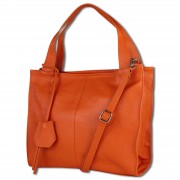 Toscanto Damen Schultertasche Shopper Leder Tasche orange OTT155SO