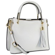 Toscanto Damen Handtasche Leder Tasche weiß OTT157UW