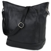 Toscanto Damen Shopper Leder Tasche schwarz OTT159SS