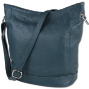 Toscanto Damen Shopper Leder Tasche türkis OTT159ST