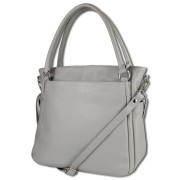 Toscanto Damen Handtasche Leder Tasche hellgrau OTT160HK