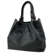 Toscanto Damen Handtasche Leder Tasche schwarz OTT163HS