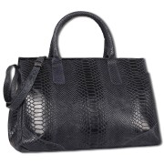 Toscanto Damen Henkeltasche Leder Tasche dunkelblau OTT172HB6